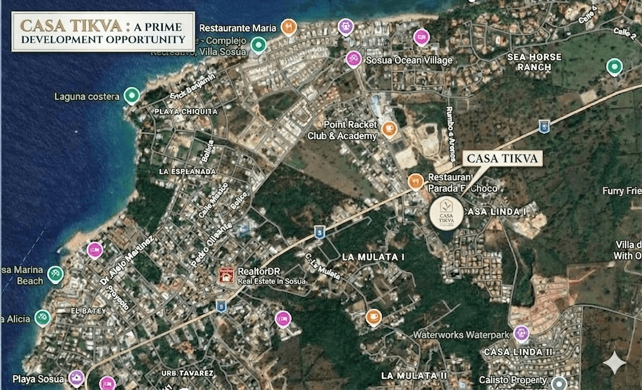 Casa Tikva Location Map