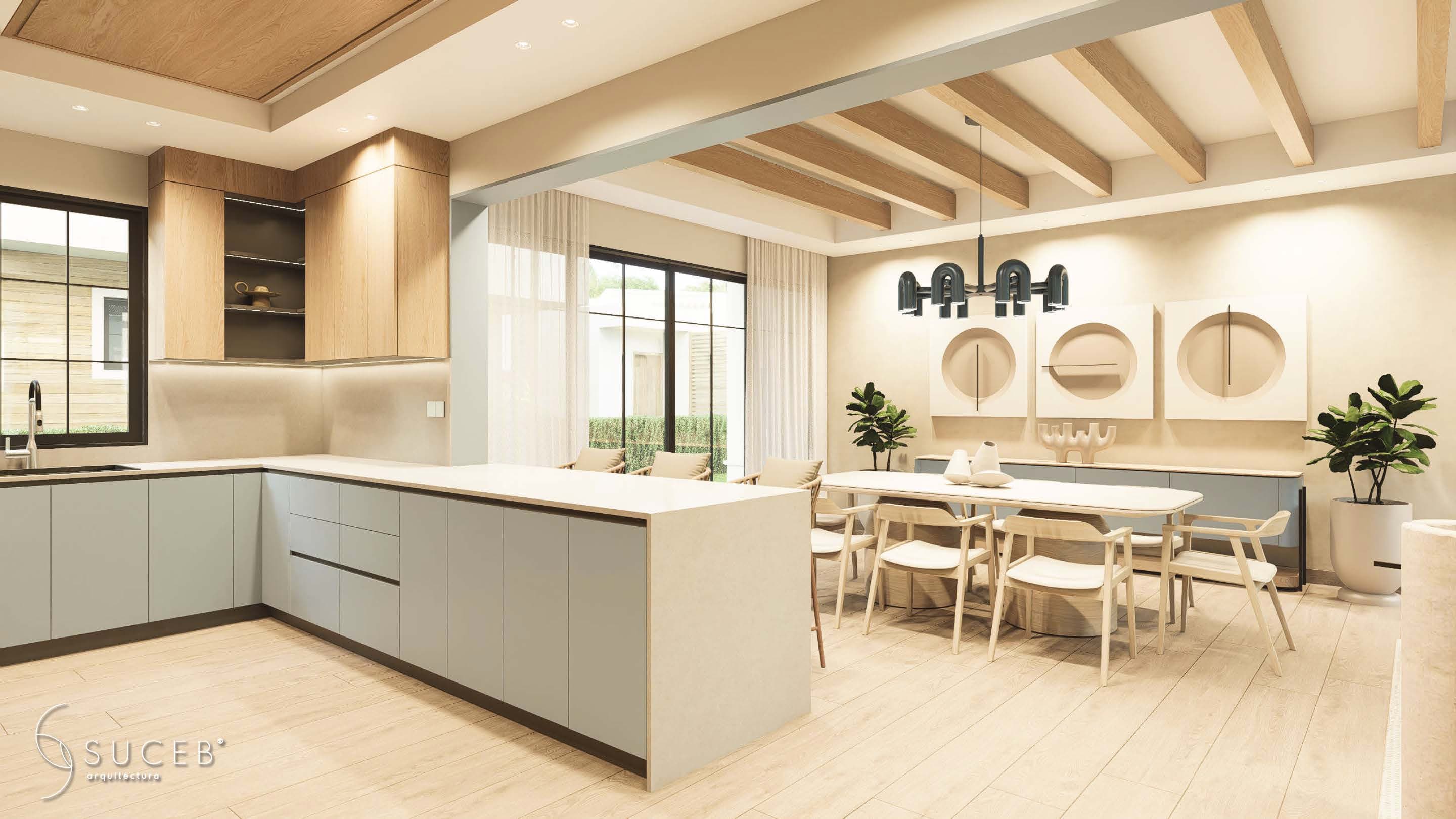 Kitchen and Dining Area