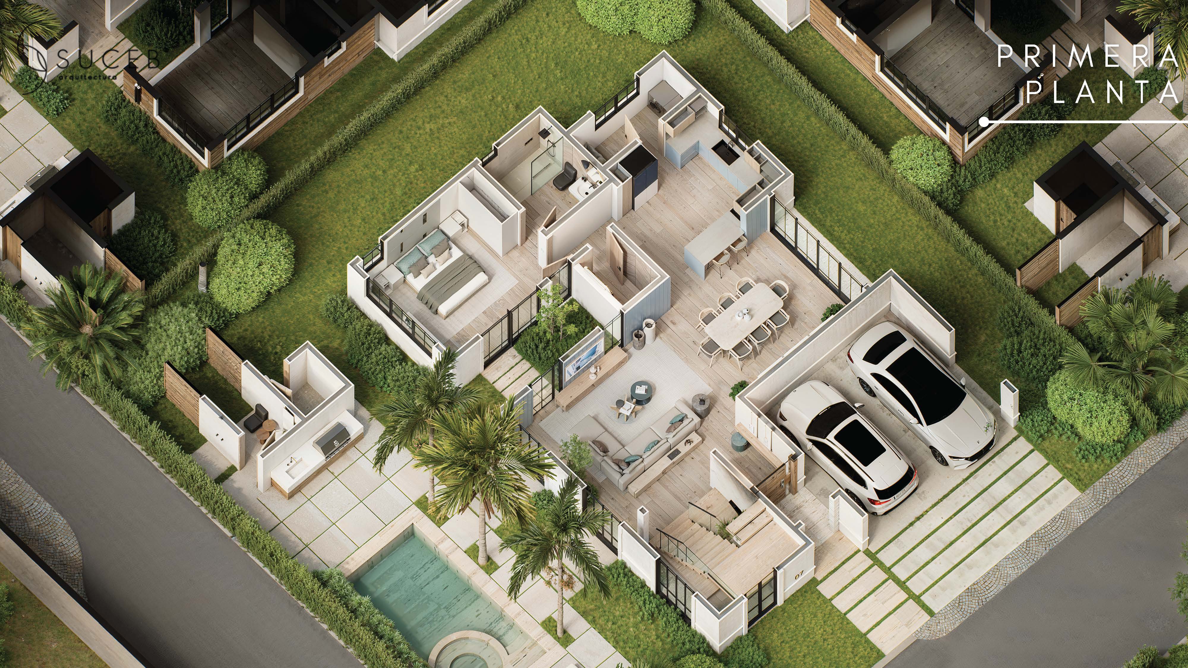 Model B First Floor Isometric View