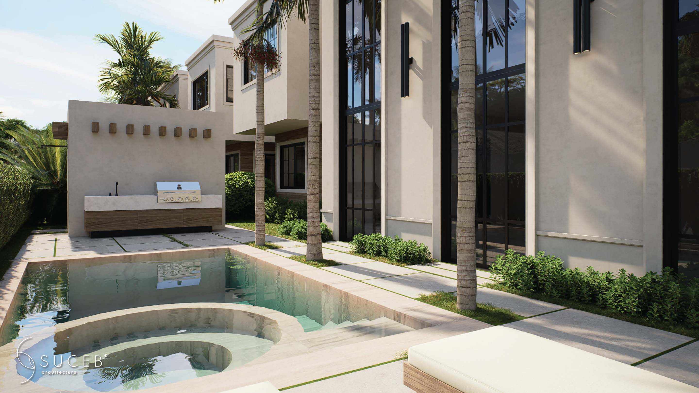 Pool and Jacuzzi Area