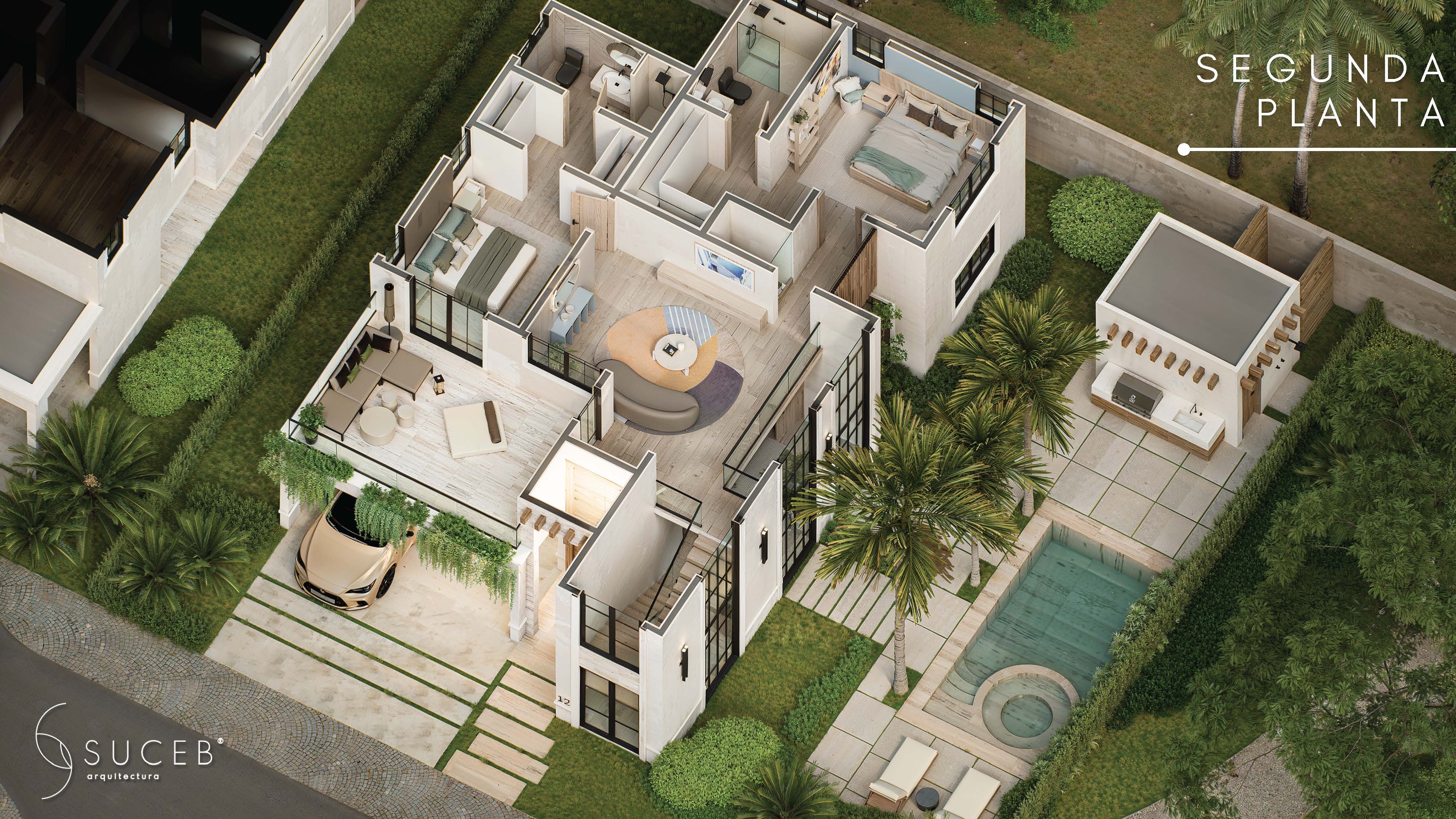 Model A Second Floor Isometric View